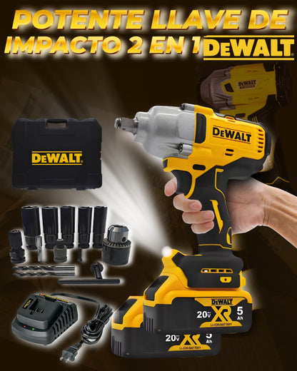 📀LLAVE DE IMPACTO POTENTE 2 EN 1  DEWALT