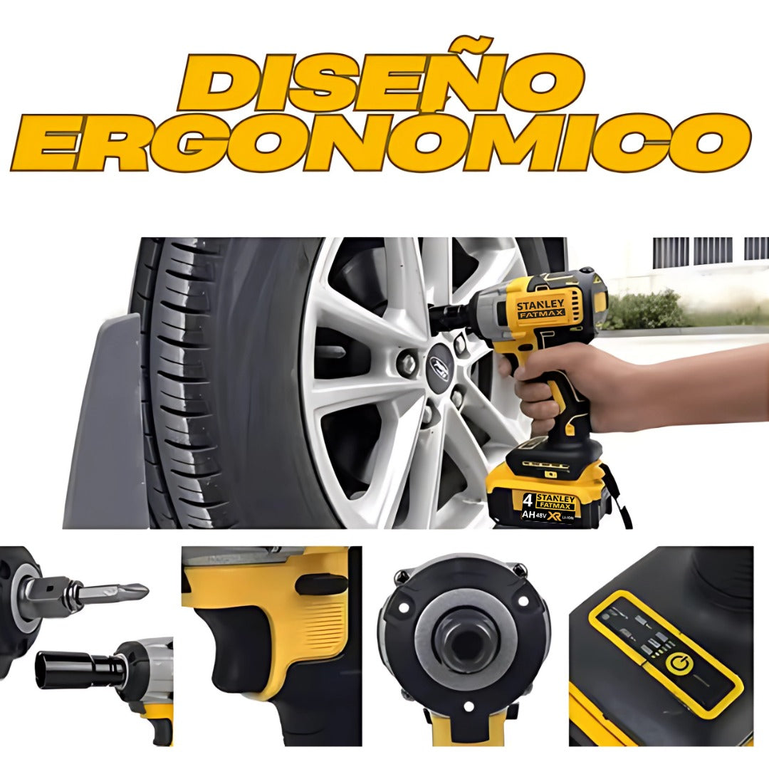 DUO AMOLADORA + LLAVE DE IMPACTO 48V