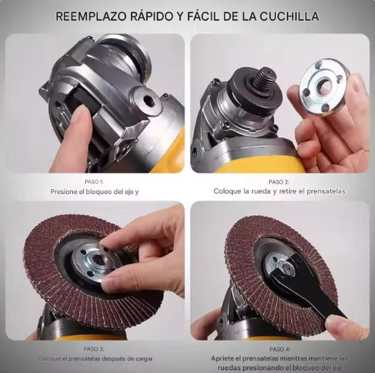DUO AMOLADORA + LLAVE DE IMPACTO 48V