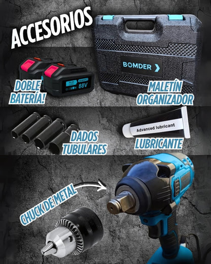 LLAVE DE IMPACTO 88V DOBLE BATERIA