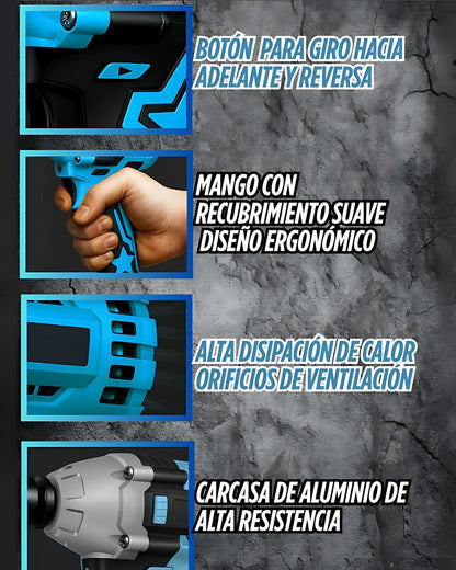 LLAVE DE IMPACTO 88V DOBLE BATERIA