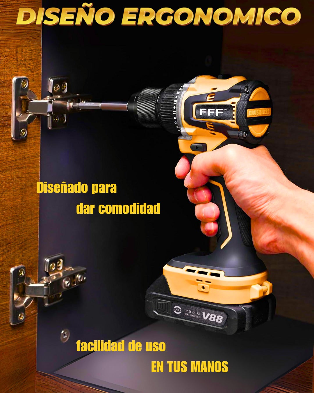 TALADRO MANDRIL METALICO DE 88V